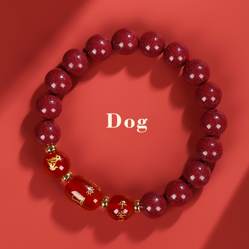 Zodiac year amulet and Tai Sui bracelet